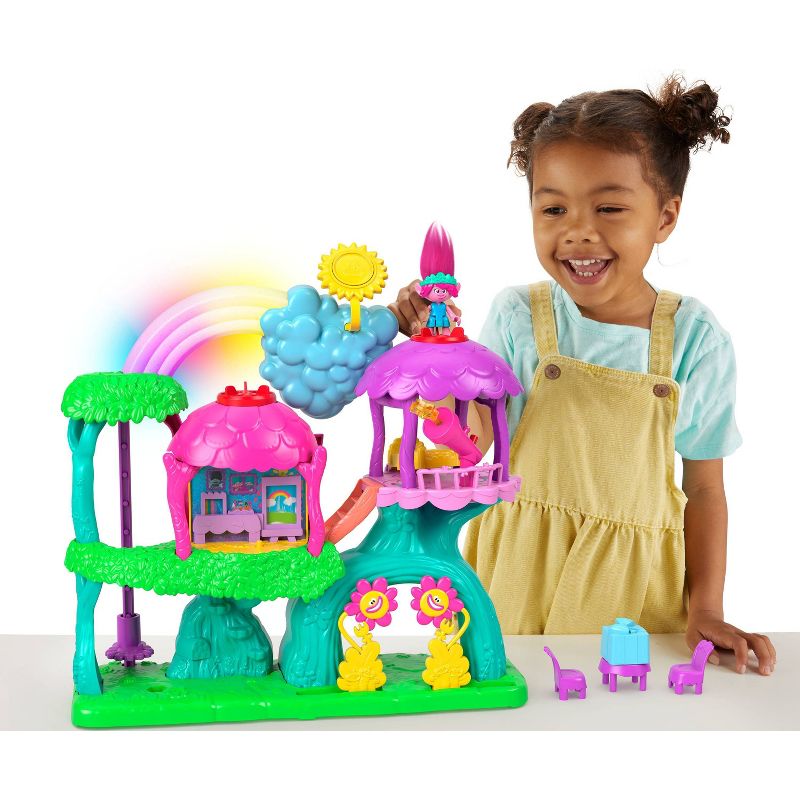 Fisher-Price Imaginext Trolls Lights &#38; Sounds Rainbow Treehouse, 3 of 8