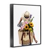 Stupell Industries Woman Carrying Floral Backpack, 16" x 20" - 3 of 4