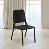 Emma and Oliver 5 Pack Black High Density Stack Melody Band/Music Chair - School & Classroom Chair - 2 of 4