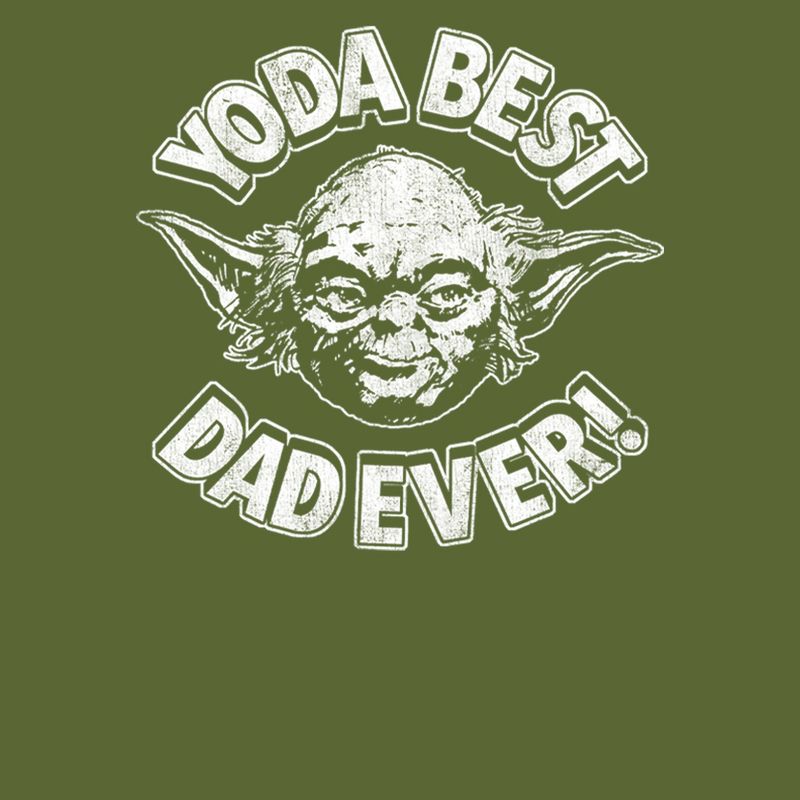 Men's Star Wars Father's Day Yoda Best Dad Ever T-Shirt, 2 of 5