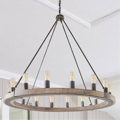 Urban Wash 16-Light Chandelier with Distressed Coat Finish