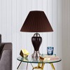27" Traditional Metal Table Lamp with Cone Shade Brown - Ore International: Touch Activated, 3-Way Rotary Control - 3 of 3