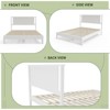 Karl Home Twin Size Deluxe Bed Frame with Headboard with Solid Wood, No Box Spring Needed,  Easy Assembly, White - 3 of 4