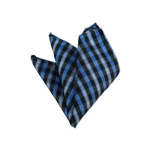 TheDapperTie - Men's Checkered Woven 10 Inch x 10 Inch Pocket Squares Handkerchief - 1 of 3
