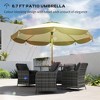 9FT Patio Umbrella, UPF 50+ Outdoor Market Umbrella with 8 Ribs, Vented Outdoor Table Umbrella for Deck and Lawn - 4 of 4