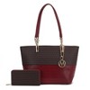 MKF Collection Sasha Tote Women’s Vegan Leather Spacious Interior Handbag by Mia K - 2 of 4