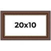 PosterPalooza | Panoramic Traditional Brown Picture Frame - UV Acrylic, Foam Board Backing, Hanging Hardware - 2 of 4