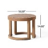 Sapphtopaz Modern Outdoor End Table Outdoor Side Table, Patio Table Small Table Outdoor Table for Backyard, Balcony, Porch - 4 of 4