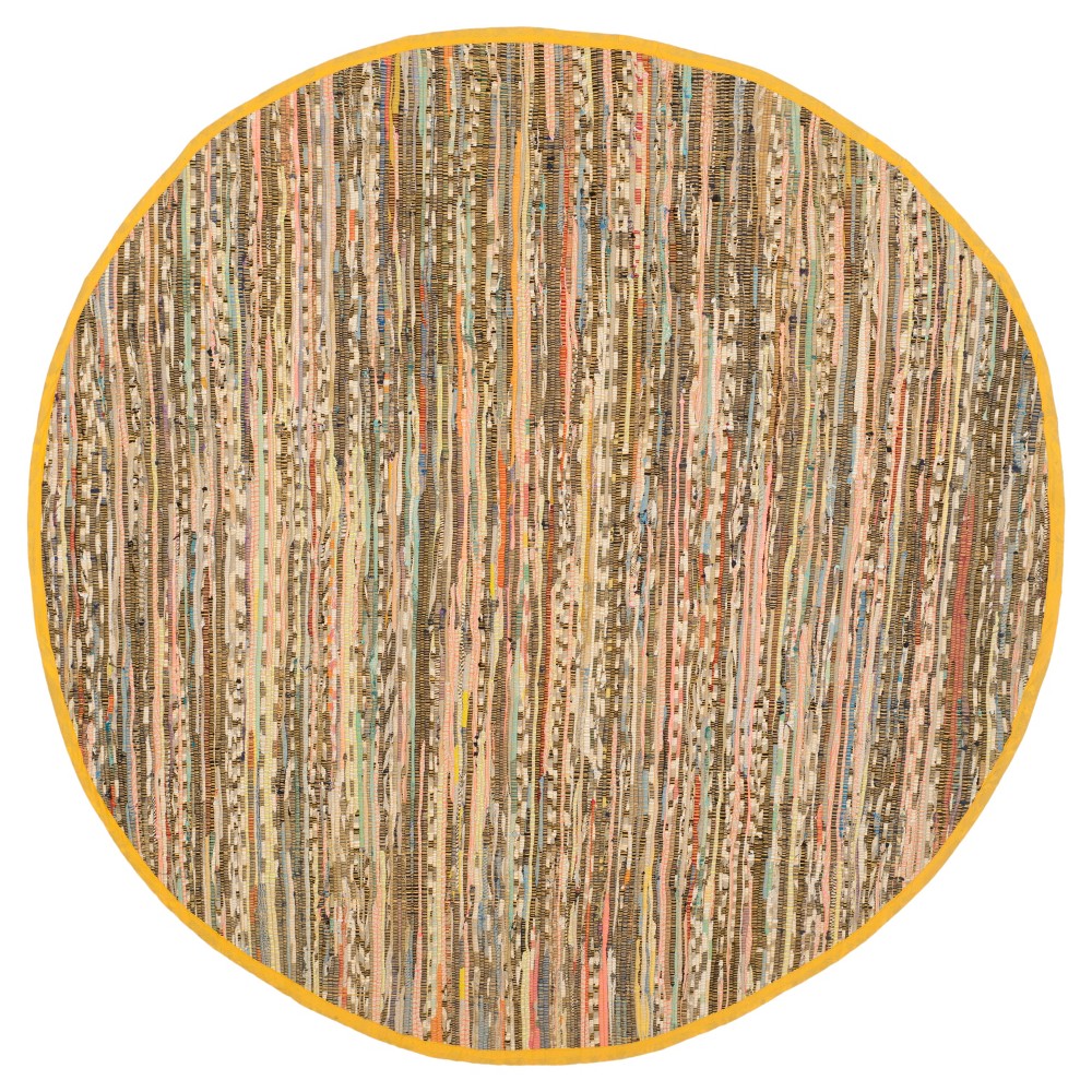 Huddersfield Accent Rug - Yellow / Multi (4' Round) - Safavieh