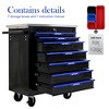 HANPURE 7 DRAWERS MULTIFUNCTIONAL TOOL CART WITH WHEELS-BLACK+BLUE - 2 of 4