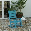 Merrick Lane Contemporary Rocking Chair, All-Weather HDPE Indoor/Outdoor Rocker - 2 of 4