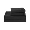 Marcielo 3/4 Pcs Soft Solid & Embroidery Bed Sheets Set - 2 of 4