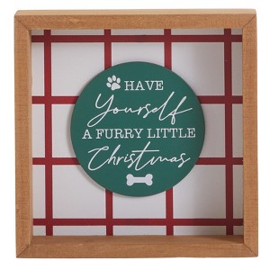 The Lakeside Collection Windowpane Pet Signs - Happy Pawlidays - 1 of 4