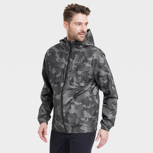 Men's Packable Jacket - All In Motion™ Gray Camo L : Target