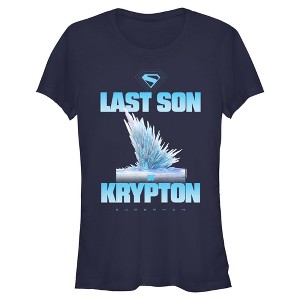 Juniors Superman Krypton Fortress of Solitude T Shirt - 1 of 2