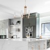 LNC Ellan 6-Light 36" Modern Candle Oversized Chandelier,Matte Gold and Cear Glass - 4 of 4