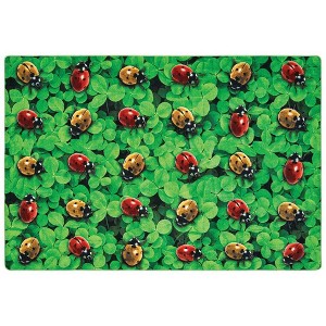 Carpets for Kids Real Ladybug Seating Classroom Rug, Rectangle, 8'X12' - 1 of 4