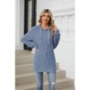 Coolmee Women's Hoodies Pullover Sweaters Long Sleeve Shirts Sweatshirts Loose Casual Tops - 4 of 4