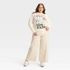 Women's Peanuts Snoopy Cote d'Azur Graphic Sweatshirt - Off-White - 3 of 3