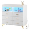 Changing Table Dresser with Drawers, Baby Dresser with Changing Table Top, Power Outlet - 2 of 4