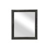 Cheung's Emmalora Painted Natural Wood Bar Framed Mirror - Black - 2 of 4