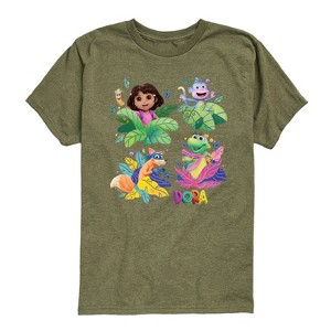Boys' - Dora the Explorer - Swiper, Isa, And Boots Short Sleeve Graphic T-Shirt - 1 of 4