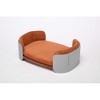 Bellura Pet - Elevated Grey+Brown Scandinavian Style Cat Couch Bed with Removable Mattress Cover for Indoor Cats - 2 of 4