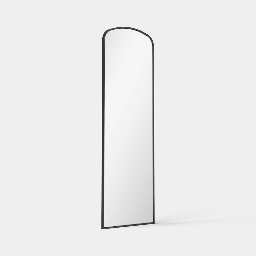 25"x65" Taper Metal Floor Mirror Black - Threshold™