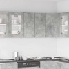 CLIHOME Hanging Storage Cabinet, Engineered Wood Kitchen Furniture, Ample Storage with Doors - 2 of 4