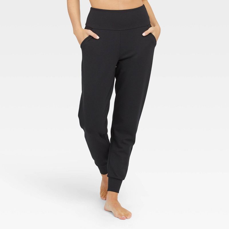 ASSETS by SPANX Women's Ponte Shaping Joggers - Black, 5 of 10
