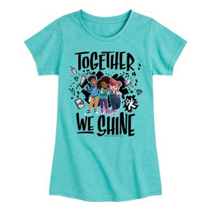 Girls' - Karma's World - Together We Shine Fitted Short Sleeve Graphic T-Shirt - 1 of 4
