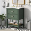 TiramisuBest 24'' Bathroom Vanity with Top Sink, Modern Bathroom Storage Cabinet with 2 Drawers, Single Sink Bathroom Vanity - 2 of 4