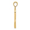 Black Bow Jewelry 14k Yellow Gold Three Dimensional Racquetball Pendant - 2 of 4