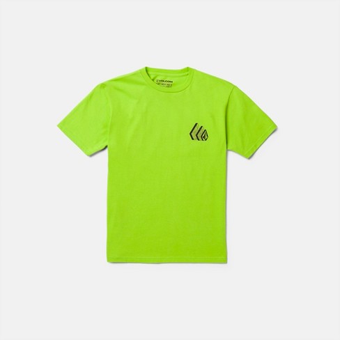 Volcom Big Boys Repeater Short Sleeve Tee, Electric Green - L : Target