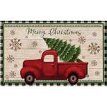 Merry Christmas Pickup Truck Doormat Indoor Outdoor 30" x 18" Briarwood Lane