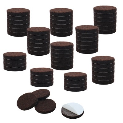Unique Bargains Felt Self-stick Non-slip Anti-scratch Round Furniture Floor Pads 60 Pcs