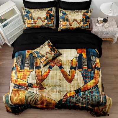 Comforter Set Bed in a Bag – Soft All Season Bedding with Sheets, Pillowcases & Cushion Cover, Lightweight Cozy Quilt