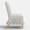 Rounded Back Slipcovered Dining Chair with Ruffle - Threshold™ - 3 of 4