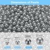 Unique Bargains No Hole ABS Round Faux Pearl for Vase Fillers DIY Home Decoration 1000 Pcs - 2 of 4