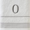SKL Home By Saturday Knight Ltd Casual Monogram Bath Towel O - 28X54", White - 3 of 3