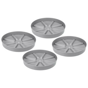 Unique Bargains Lightweight Sturdy Durable Stylish Appearance Plant Saucers 4 Pcs - 1 of 4