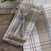 Park Designs Landen Beige Plaid Napkin Set of 4 - 2 of 3