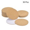 Unique Bargains Thickened Cork Self-Adhesive Round Coasters for Tableware - 3 of 4