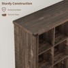 Wood Book Shelf, 9-Cube Storage Organizer Bookshelf, 3-Tier Minimalist Floor Standing Display Cabinet for Living Room, Bedroom, or Home Office - 4 of 4