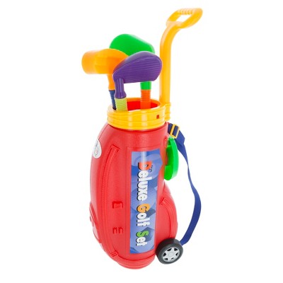 Colorful Toddler Golf Play Set with Bag and Accessories