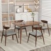 NicBex Dining Chairs Set of 2 Upholstered Chair Mid-Century Modern Chair with Wood Legs, Fabric Accent for Kitchen, Bedroom - 4 of 4