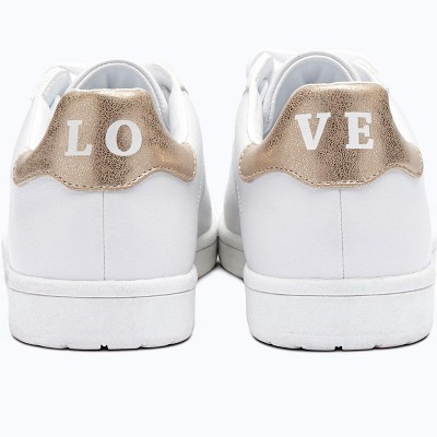 Женские кроссовки ellos Love Sneaker - 10 1/2 WW, White (Wide Widths Available) — фото 3