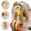 Bencmate Pet Toy Ball For Dogs, Enrichment Interactive Dog Toys For Boredom, Toys To Keep Them Busy, Hamburger, Multicolored(6.7"*6.7"*6.7") - 2 of 4