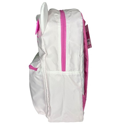 Sanrio White and Pink Hello Kitty Head 16" School Backpack with Front Pocket - image 5