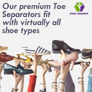 Mars Wellness Full Foam XL Toe Separators - Toe Spacers for Corn, Blisters, and Hammer Toe Relief - 1 of 4